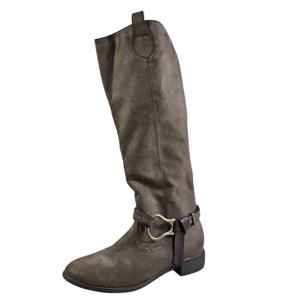 Wanted Taupe Over the Knee Boots in